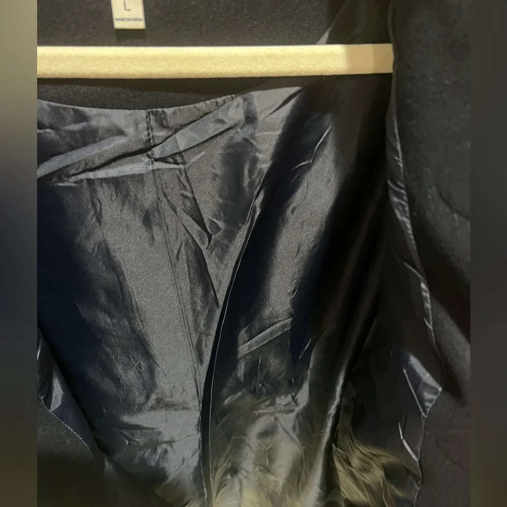 NWOT G H Bass High Quality Navy Blue Hooded Pea Coat/ Duffle Coat - Picture 9 of 12